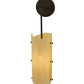Meyda Lighting Vortex 6" Coffee Bean Wall Sconce With Sahara Taupe Idalight Shade Glass