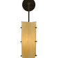 Meyda Lighting Vortex 6" Coffee Bean Wall Sconce With Sahara Taupe Idalight Shade Glass