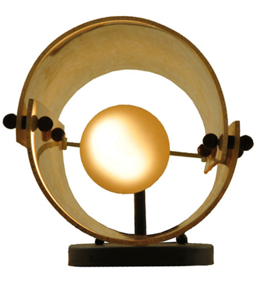 Meyda Lighting Vortex 6" Coffee Bean Wall Sconce With Sahara Taupe Idalight Shade Glass