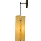 Meyda Lighting Vortex 6" Coffee Bean Wall Sconce With Sahara Taupe Idalight Shade Glass