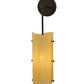 Meyda Lighting Vortex 6" Coffee Bean Wall Sconce With Sahara Taupe Idalight Shade Glass