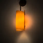 Meyda Lighting Vortex 6" Gilded Tobacco Wall Sconce With Amber Quartz Idalight Shade Glass