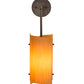 Meyda Lighting Vortex 6" Gilded Tobacco Wall Sconce With Amber Quartz Idalight Shade Glass