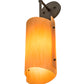Meyda Lighting Vortex 6" Gilded Tobacco Wall Sconce With Amber Quartz Idalight Shade Glass