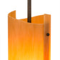 Meyda Lighting Vortex 6" Gilded Tobacco Wall Sconce With Amber Quartz Idalight Shade Glass