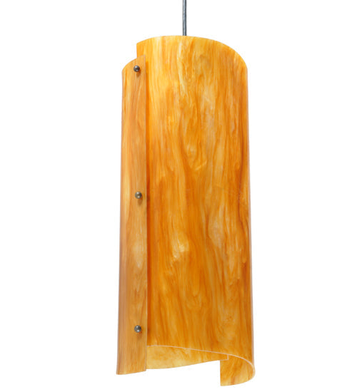Meyda Lighting Vortex 8" Coffee Bean Pendant Light With Ambra Siena Idalight Shade