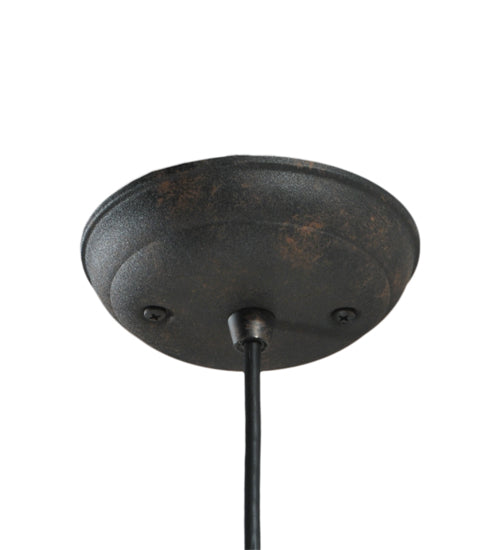 Meyda Lighting Vortex 8" Coffee Bean Pendant Light With Ambra Siena Idalight Shade