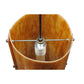 Meyda Lighting Vortex 8" Coffee Bean Pendant Light With Ambra Siena Idalight Shade