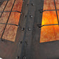 Meyda Lighting Vostok 31" 4-Light Costello Black Pendant Light With Amber Mica Shade Glass