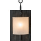Meyda Lighting Wakefield 8" Antique Irongate Wall Sconce With White Opal Shade Glass