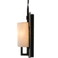 Meyda Lighting Wakefield 8" Antique Irongate Wall Sconce With White Opal Shade Glass