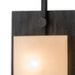 Meyda Lighting Wakefield 8" Antique Irongate Wall Sconce With White Opal Shade Glass