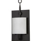 Meyda Lighting Wakefield 8" Oil Rubbed Bronze Wall Sconce With White Opal Shade Glass