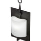 Meyda Lighting Wakefield 8" Oil Rubbed Bronze Wall Sconce With White Opal Shade Glass