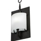 Meyda Lighting Wakefield 8" Oil Rubbed Bronze Wall Sconce With White Opal Shade Glass