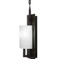 Meyda Lighting Wakefield 8" Oil Rubbed Bronze Wall Sconce With White Opal Shade Glass