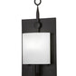 Meyda Lighting Wakefield 8" Oil Rubbed Bronze Wall Sconce With White Opal Shade Glass