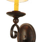 Meyda Lighting Wallis 5" 2-Light Euro Cafe Wall Sconce With White Textrene Shade