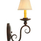 Meyda Lighting Wallis 5" 2-Light Euro Cafe Wall Sconce With White Textrene Shade