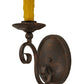 Meyda Lighting Wallis 5" 5-Light Cajun Spice Wall Sconce With Clear Shade Glass