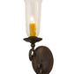 Meyda Lighting Wallis 5" 5-Light Cajun Spice Wall Sconce With Clear Shade Glass