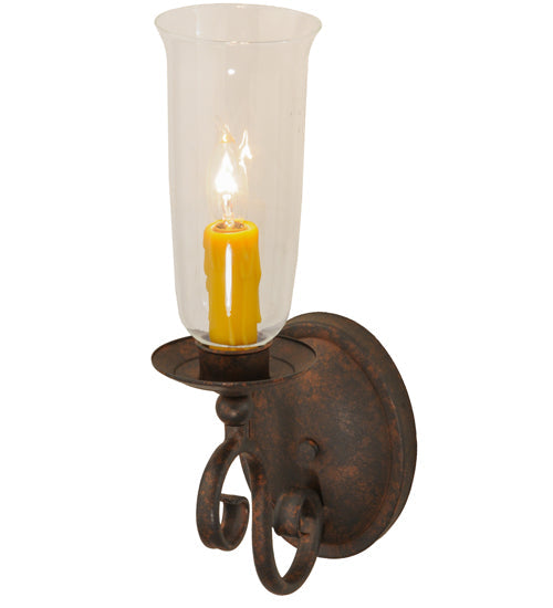 Meyda Lighting Wallis 5" 5-Light Cajun Spice Wall Sconce With Clear Shade Glass