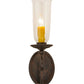 Meyda Lighting Wallis 5" 5-Light Cajun Spice Wall Sconce With Clear Shade Glass