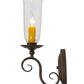 Meyda Lighting Wallis 5" 5-Light Cajun Spice Wall Sconce With Clear Shade Glass