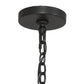 Meyda Lighting Wallis 60" 14-Light Blackwash Chandelier With Clear Hurricane Shade Glass