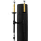 Meyda Lighting Warwick 10" 2-Light Textured Black Wall Sconce With Amber Faux Candlelight