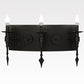 Meyda Lighting Warwick 24" 3-Light Costello Black Wall Sconce