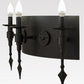 Meyda Lighting Warwick 24" 3-Light Costello Black Wall Sconce