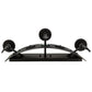 Meyda Lighting Warwick 24" 3-Light Costello Black Wall Sconce