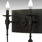 Meyda Lighting Warwick 24" 3-Light Costello Black Wall Sconce