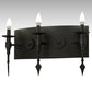 Meyda Lighting Warwick 24" 3-Light Costello Black Wall Sconce
