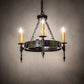 Meyda Lighting Warwick 27" 6-Light Hand Waxed Metal Chandelier