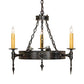 Meyda Lighting Warwick 27" 6-Light Hand Waxed Metal Chandelier