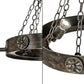 Meyda Lighting Warwick 27" 6-Light Hand Waxed Metal Chandelier