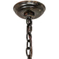 Meyda Lighting Warwick 27" 6-Light Hand Waxed Metal Chandelier