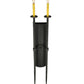Meyda Lighting Warwick 46" 2-Light Costello Black and Hand Rubbed Iron Wall Sconce With Cream Faux Candlelight
