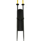 Meyda Lighting Warwick 46" 2-Light Costello Black and Hand Rubbed Iron Wall Sconce With Cream Faux Candlelight