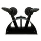 Meyda Lighting Warwick 46" 2-Light Costello Black and Hand Rubbed Iron Wall Sconce With Cream Faux Candlelight