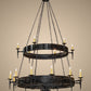 Meyda Lighting Warwick 72" 18-Light 2-Tier Gilded Iron Chandelier