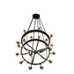 Meyda Lighting Warwick 72" 18-Light 2-Tier Gilded Iron Chandelier