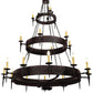 Meyda Lighting Warwick 72" 21-Light 3-Tier Dark Roast Chandelier