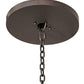 Meyda Lighting Warwick 72" 24-Light 2-Tier Copper Rust Chandelier With Ivory Faux Candlelight