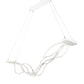 Meyda Lighting Wave 84" LED White Pendant Light With White Shade