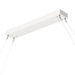 Meyda Lighting Wave 84" LED White Pendant Light With White Shade