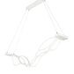 Meyda Lighting Wave 84" LED White Pendant Light With White Shade