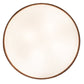 Meyda Lighting Waves 25" 4-Light Hand Painted Rust Inverted Pendant Light With White Statuario Idalight Shade
